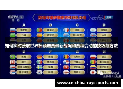 如何实时获取世界杯预选赛最新战况和赛程变动的技巧与方法